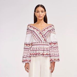 AMUR embroidered Alma blouse Size M